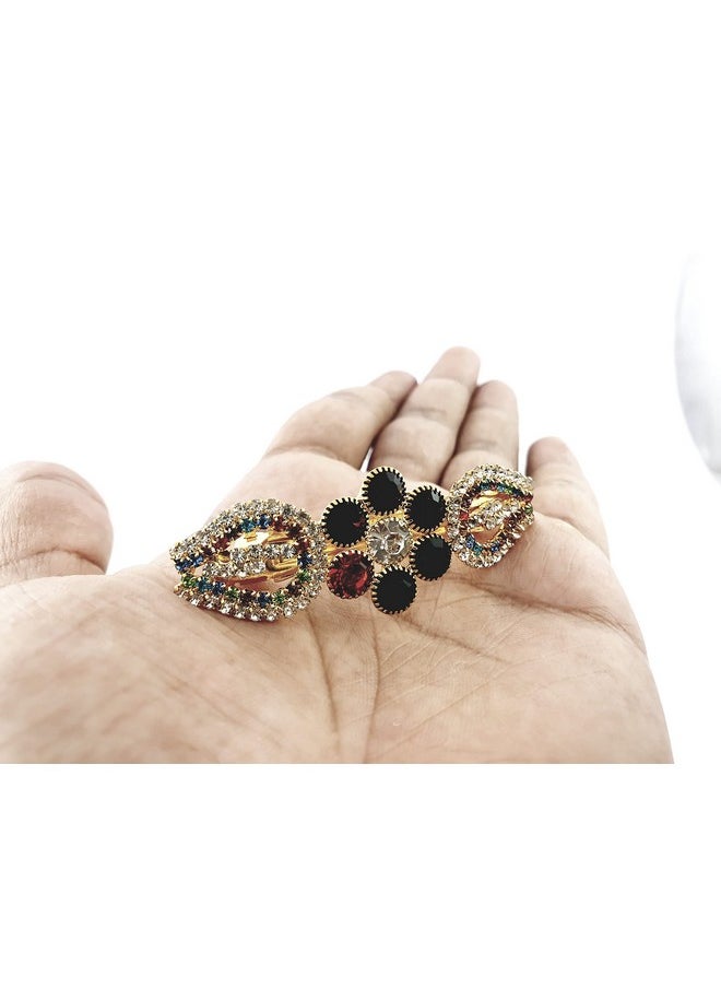 DHAVESAI - Dhavesai m.b.d multi design hair clips,hair accessories for girls and women small size pack of 3 (multi colour and design as per availability) - Image 1