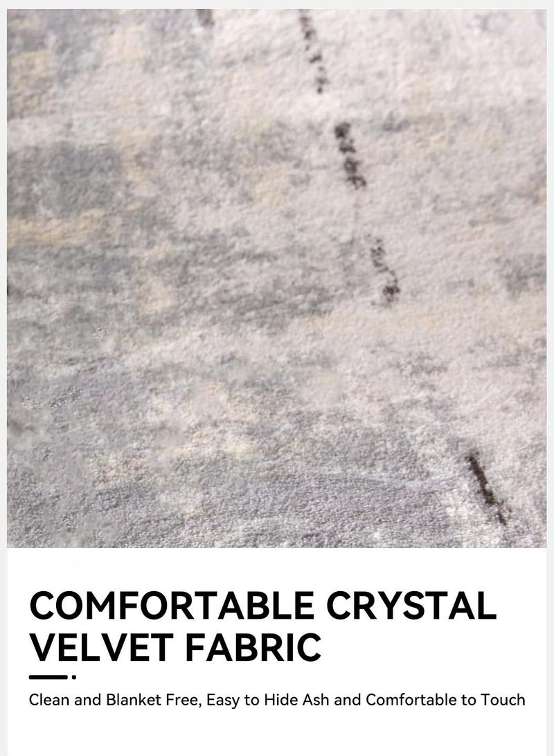 LEOKOR Area Rug with Non-Slip Backing, Washed Large Luxury Carpet for Home Decor, Dirt-Resistant and Water-Absorbent Floor Mat, Soft Short Pile Rugs for Living Room Bedroom Dining Room 140*200CM - Image 4