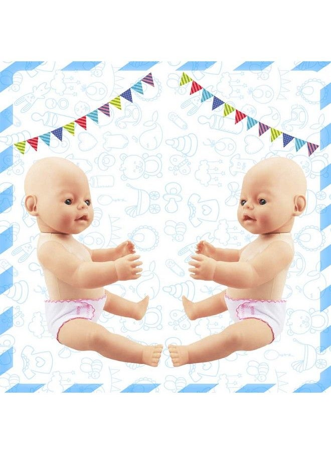 DC-BEAUTIFUL 4 Pack Baby Diapers Doll Underwear For 14 18 Inch Baby Dolls Suitable For Infant Dolls Baby Girls  - Image 4