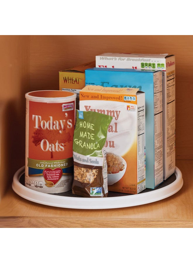 Copco 255-0186 Non-Skid Pantry Cabinet Lazy Susan Turntable, 18-Inch, White/Gray - 2555-0186 - Image 5