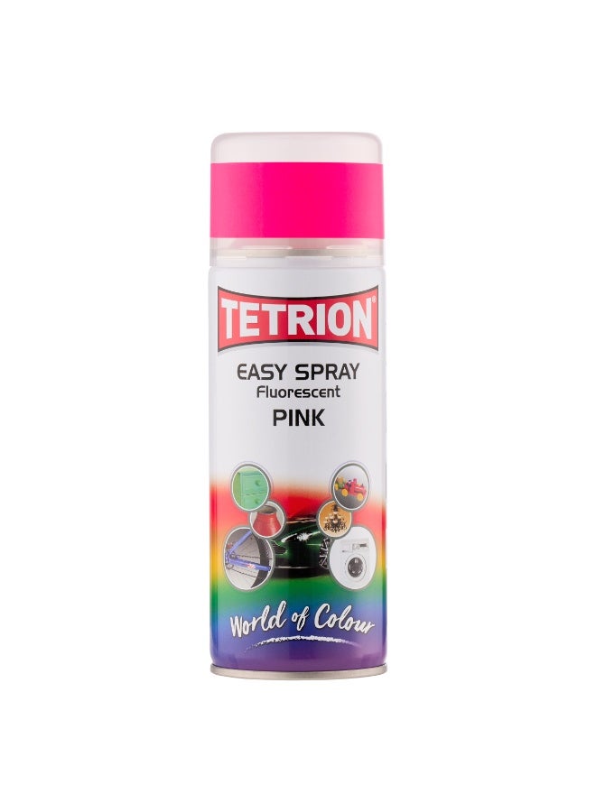 Tetrion Easy Spray Fluorescent Pink Spray Paint 400ml - Image 1