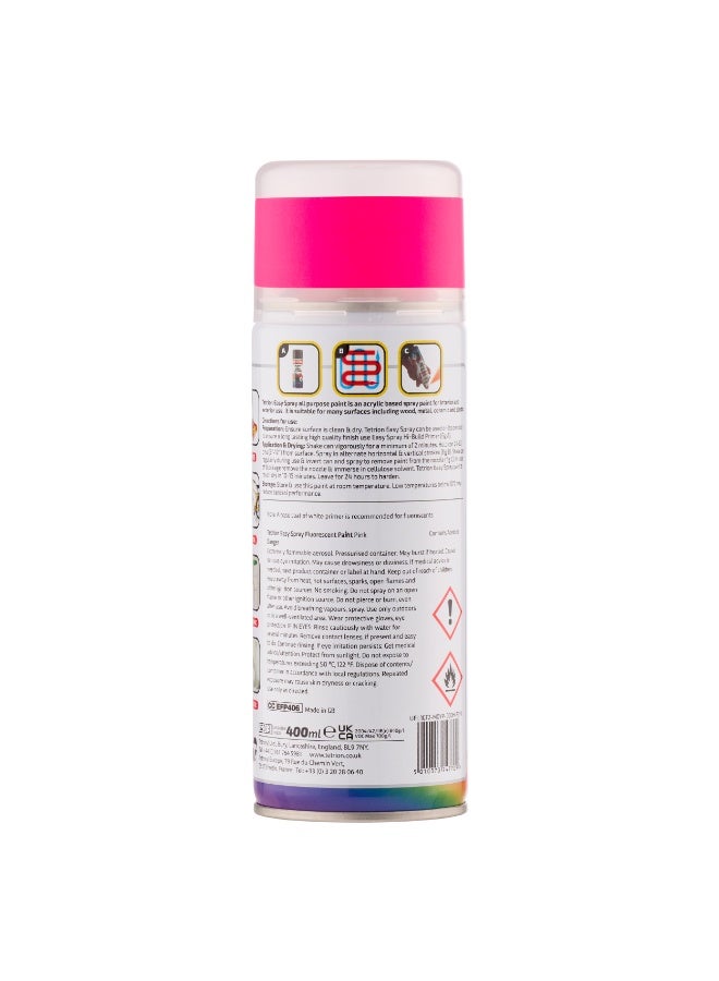 Tetrion Easy Spray Fluorescent Pink Spray Paint 400ml - Image 2
