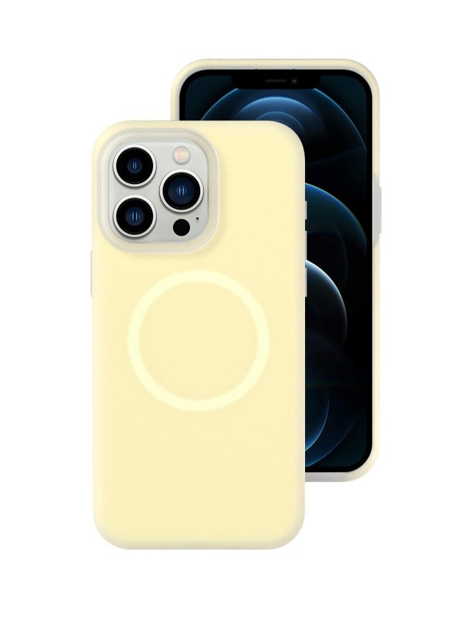 Drop-resistant, reinforced plastic back cover compatible with iPhone 12 Pro Max - Yellow