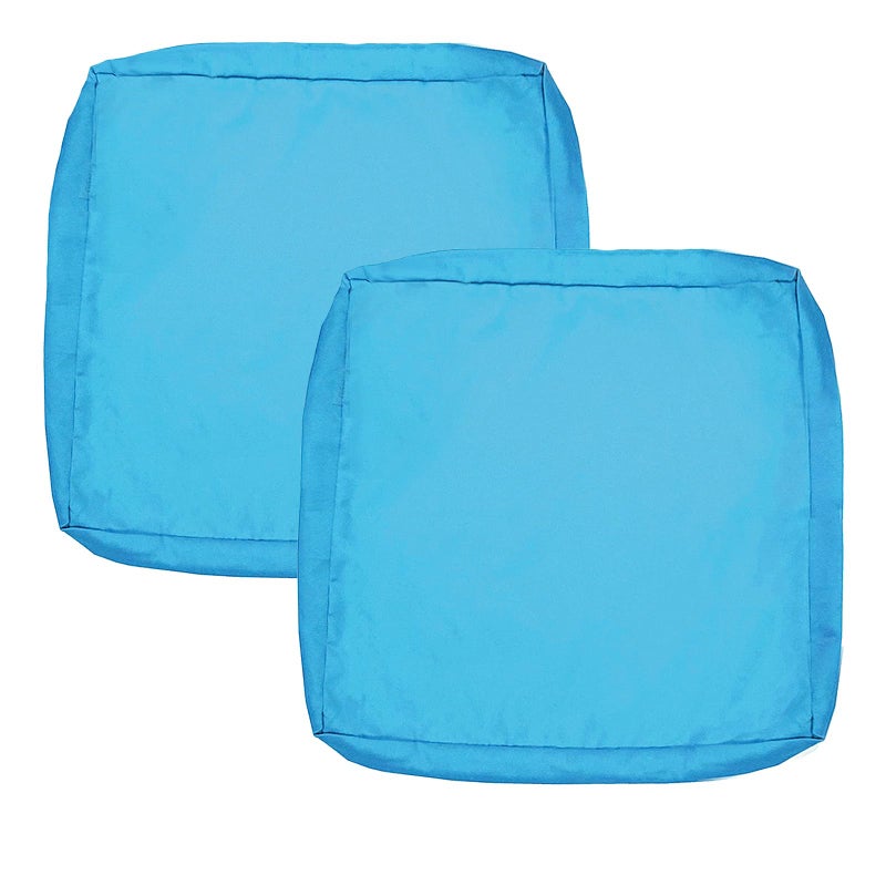 Sqodok Patio Cushion Covers 24 X 24 X 4 inch  Outdoor Furniture Cushions Cover Replacement  Water Resistant Outdoor Cushion Cover Patio Seat Cushion Slip Covers  Sky Blue - Image 5