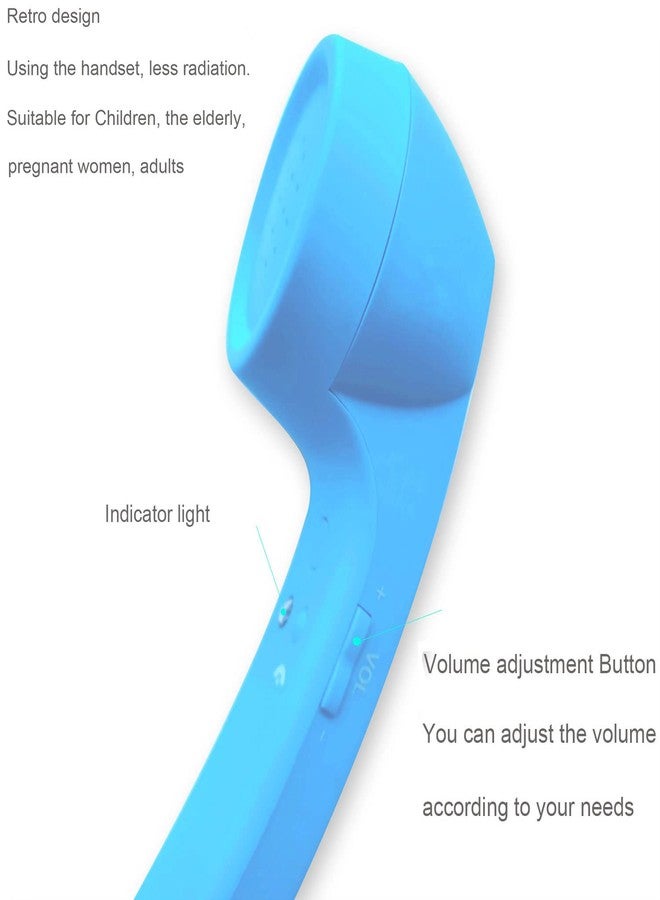 ENJOY-UNIQUE Wireless Bluetooth Mic Headphones Comfort Retro Phone Handset Mic Speaker Phone Call Receiver Compatible with iPhone iOS Android iOS Cell Phone Telephone - Image 2
