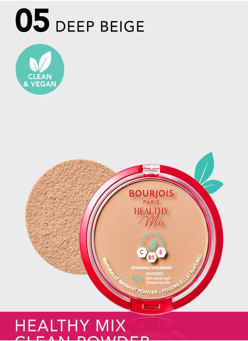 BOURJOIS PARIS Healthy Mix Clean Powder - 05 - Deep Beige, 10g