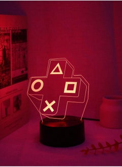 Generic 7-Color Electric Gaming Atmosphere Lamp - Stunning 3D Illusion Night Light with Remote Control, Eye-Caring LED, USB/Battery Powered, Perfect for Game Rooms, Bedrooms, and Gamer Gifts  - Image 5