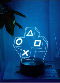 Generic 7-Color Electric Gaming Atmosphere Lamp - Stunning 3D Illusion Night Light with Remote Control, Eye-Caring LED, USB/Battery Powered, Perfect for Game Rooms, Bedrooms, and Gamer Gifts  - Image 3