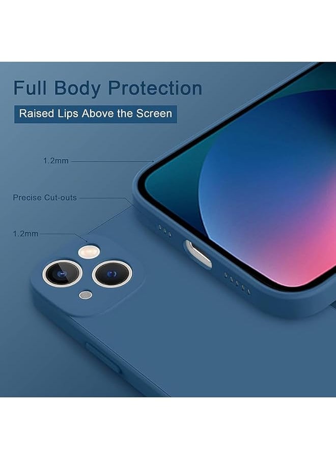 erorex - Protective Slim Fit Case Liquid Silicone Cover With Full Body Protection Anti Scratch Shockproof Case For Iphone 15 Blue Good Time Copy Multicolour Mcpls15Bluea319 - Image 1