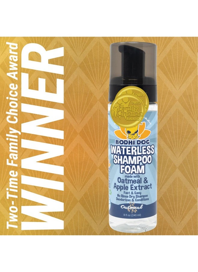 Bodhi Dog - Waterless Foaming Shampoo | Natural Pet Shampoo For Dogs & Cats | Waterless Dry Shampoo For Bathless Cleaning | No Rinse Required | Made In Usa (Oatmeal, 8Oz) - Image 1