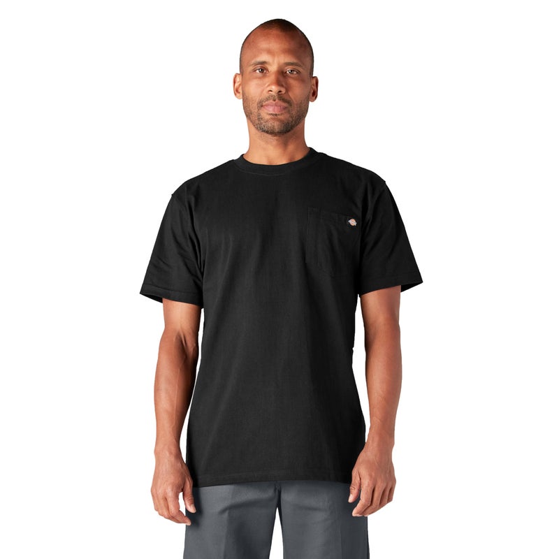 Dickies تي شيرت ديكيز للرجال بأكمام قصيرة وبتصميم رقبة دائرية، ثقيل الوزن، أسود، مقاس 3X-Large كبير وطويل في الولايات المتحدة - Image 1