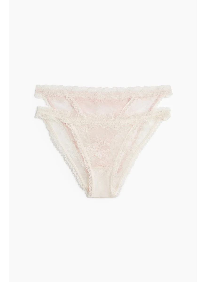 H&M 2-Pack Lace Tanga Briefs