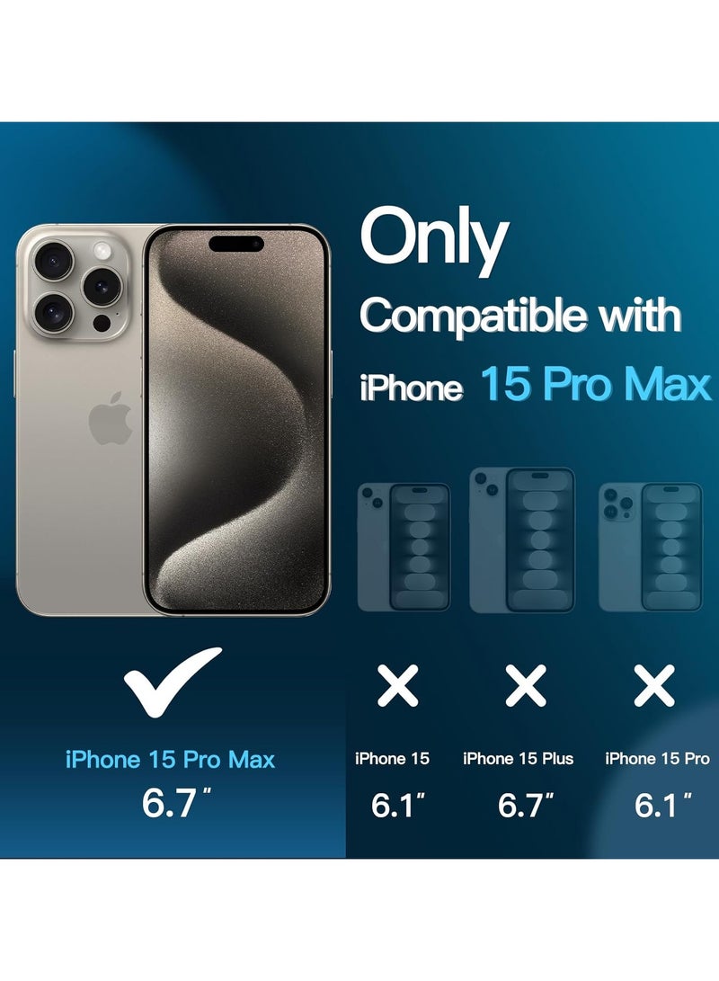 Jetech Screen Protector for Iphone 15 Pro Max 6.7 Inch Tempered Glass Film With Easy Installation Tool Case Friendly Hd Clear 3 Pack - Image 3