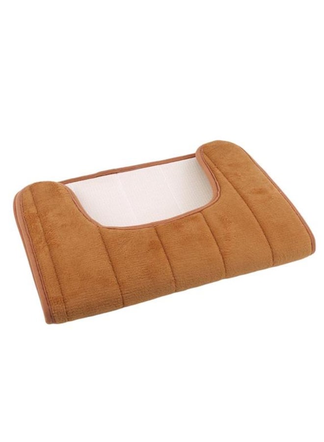 Bathroom Absorbent Non-slip Pad U-shaped Memory Foam Toilet Pad
