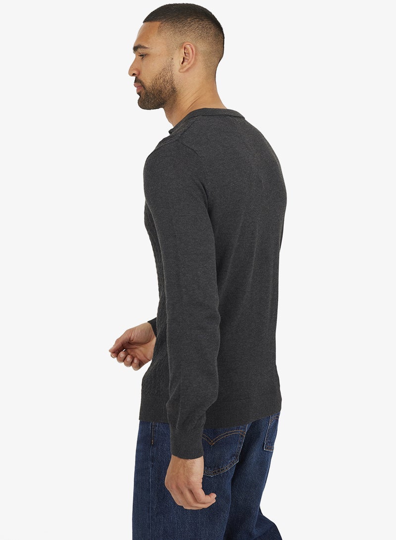 BRAVE SOUL Knitted Polo Sweater - Image 3