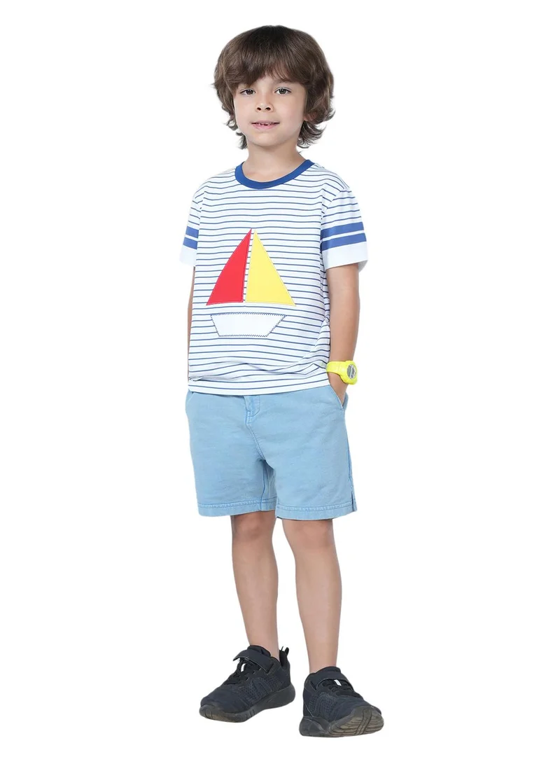 Pilolo Denim Polka shorts