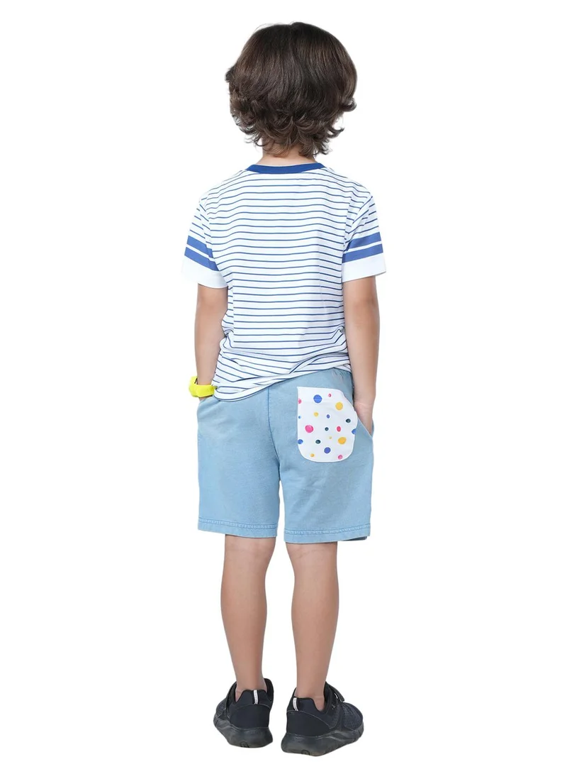Pilolo Denim Polka shorts
