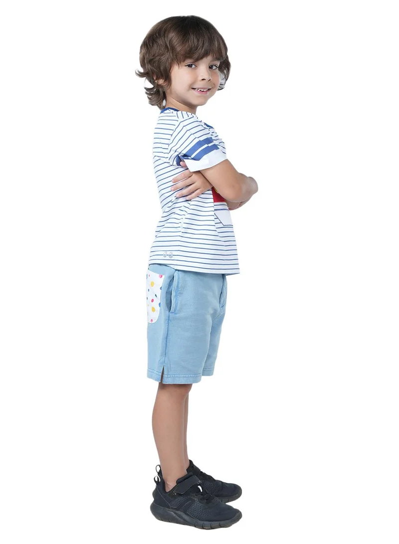 Pilolo Denim Polka shorts