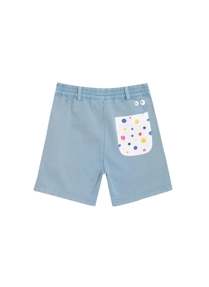 Pilolo Denim Polka shorts