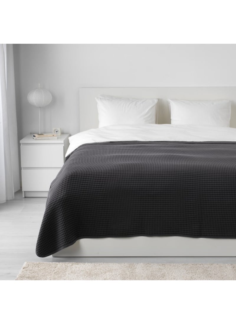 IKEA FRAKTA - Bedspread - dark grey - 230x250 cm - Image 1