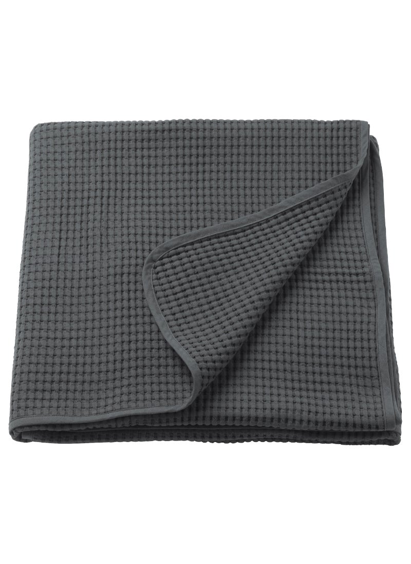 IKEA FRAKTA - Bedspread - dark grey - 230x250 cm - Image 1