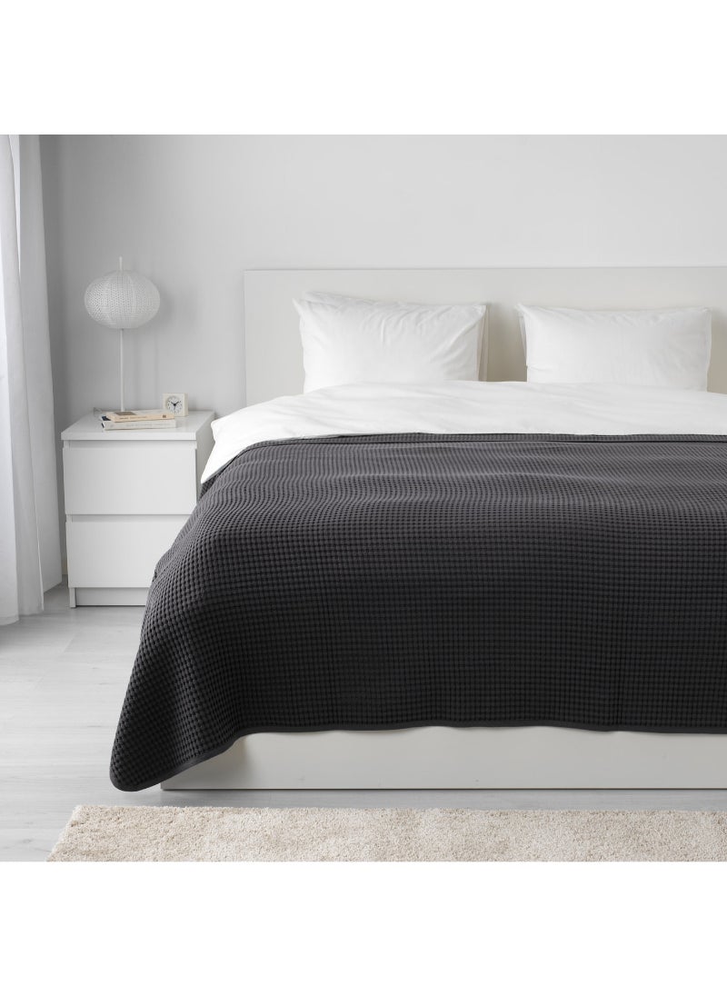 IKEA FRAKTA - Bedspread - dark grey - 230x250 cm - Image 1