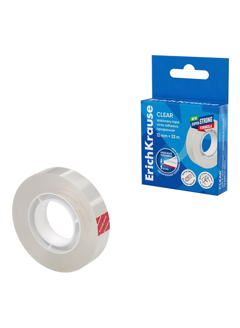 ErichKrause شريط لاصق شفاف قطعة واحدة 12 مم × 33 متر - Image 1