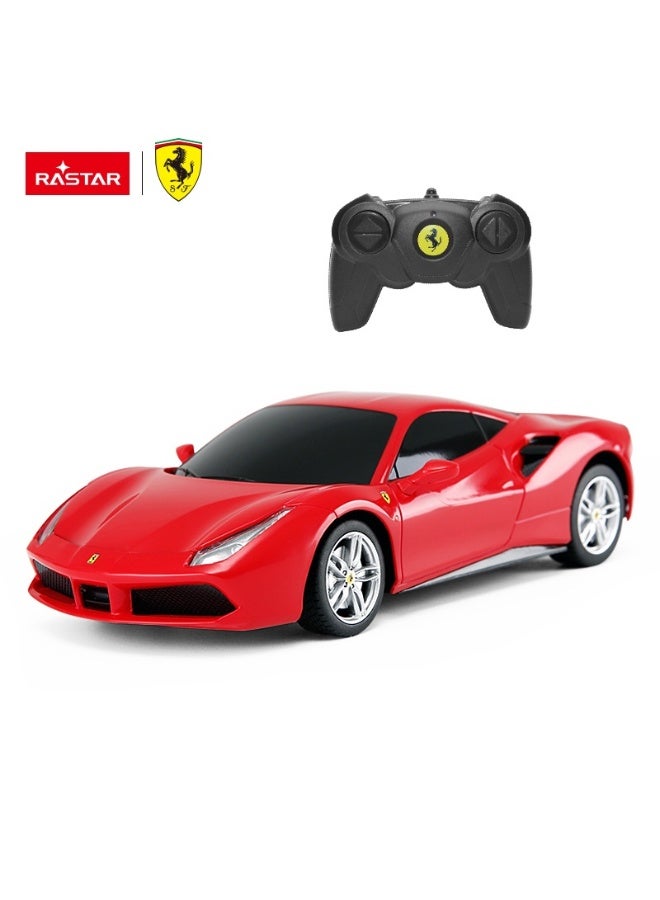 Rastar 1:24 Scale Ferrari 488 GTB Remote Control Car, Officially Licensed Ferrari RC Toy Car for Kids - Image 1
