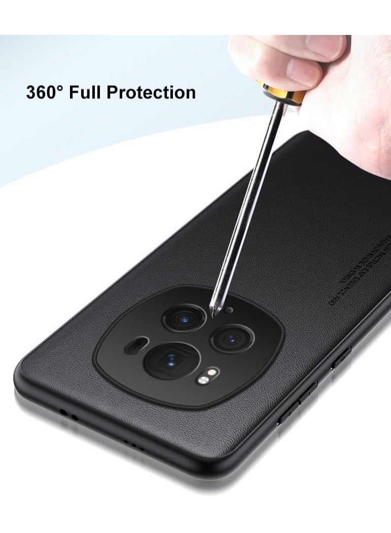 general Luxury PU Leather Case for Honor Magic 6 Pro,Back Cover Full Protection Silicone Phone Case for Magic 6 Pro - Image 4