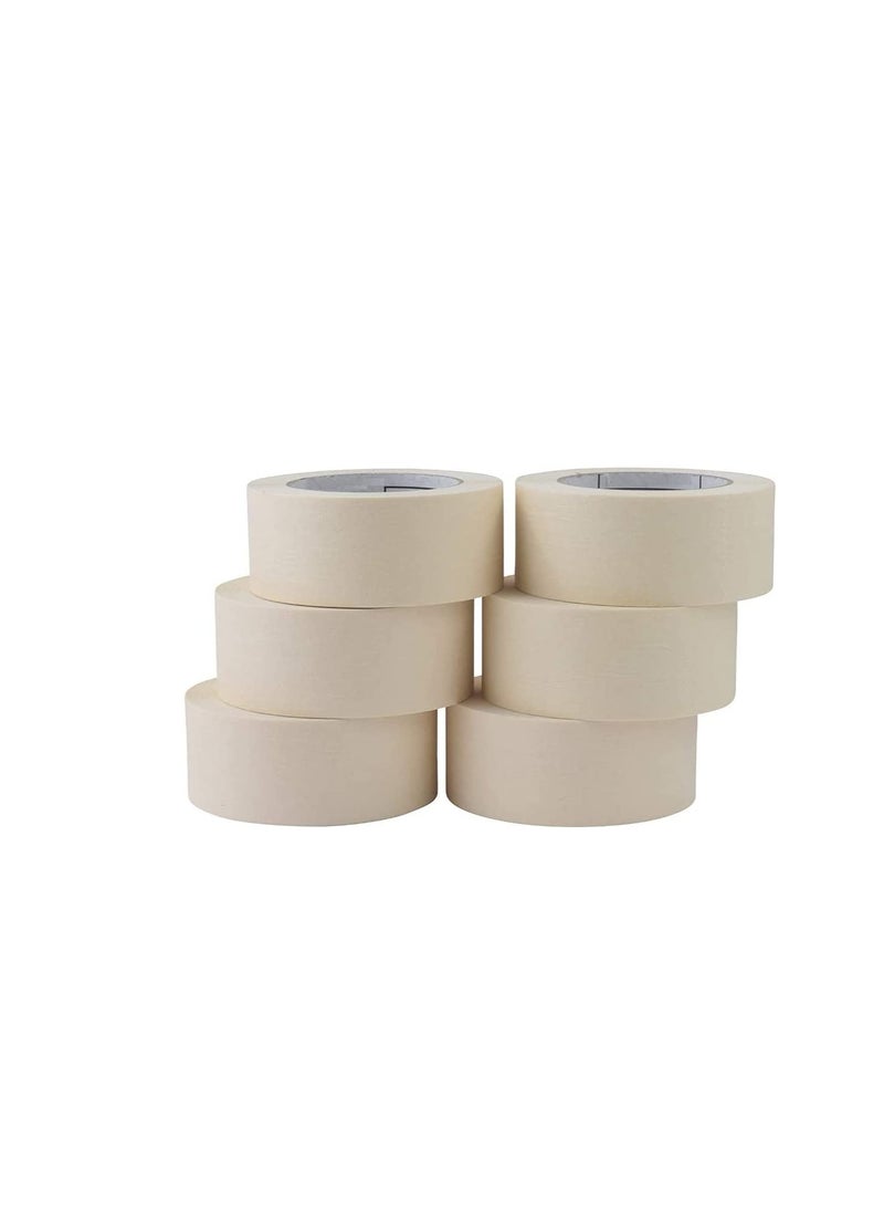 ROBUSTLINE Robustline Adhesive Masking Tape General Purpose Painter's Tape Bulk for Painting, Labeling, Packing, Craft, Art, Home, Office, School Etc. (1 INCH, 4)  - Image 2
