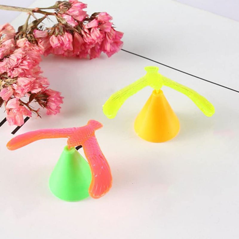ستوبوك Stobok 40pcs التوازن بين ألعاب النسر الموازنة بين الطيور مع توازن بلاستيكي Bird Bird Gravity Toy Gravity Bird مع ألعاب المخروطية للمهارات الحركية (لون مختلط) - Image 3