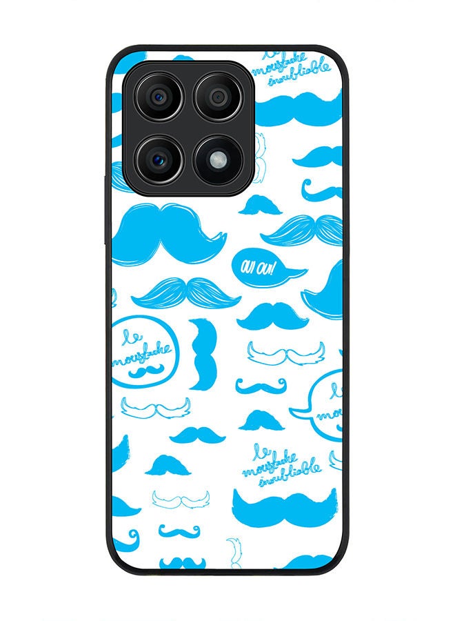 Stylizedd Rugged Black edge case for Honor X8A 4G Slim fit Soft Case Flexible Rubber Edges Anti Drop TPU Gel Thin Cover - Le Moustache - Image 1