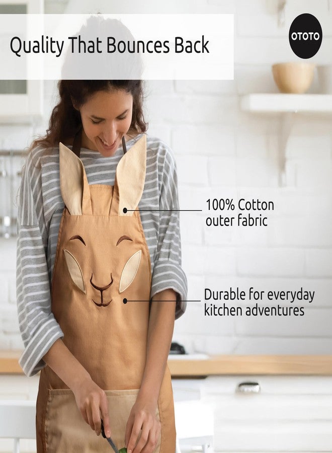 OTOTO Aproo Cooking Apron - Cute Kitchen Apron with Pockets, Funny and Giftable Kitchen Accessories, Kangaroo Design - Kitchen GIfts, Funny Gifts, White Elephant Gifts (Brown Aproo Only) - Image 3