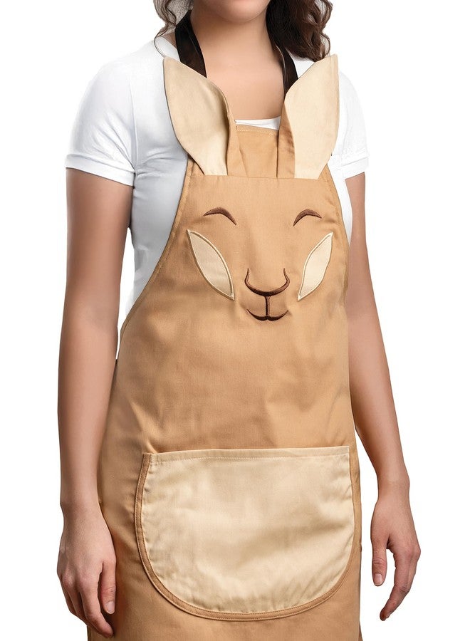 OTOTO Aproo Cooking Apron - Cute Kitchen Apron with Pockets, Funny and Giftable Kitchen Accessories, Kangaroo Design - Kitchen GIfts, Funny Gifts, White Elephant Gifts (Brown Aproo Only) - Image 1