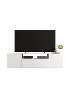AtoZ Furniture Madeira TV Stand for TV Upto 75 Inch in White Color 