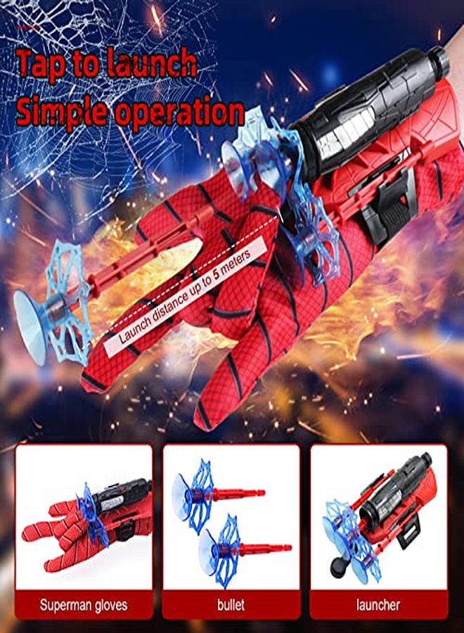 Launcher Wrist Toys Set, Spider Toy Launcher Gloves Kids with 6 Bullets, Spider Web Shooter(1 Pcs) - Image 1
