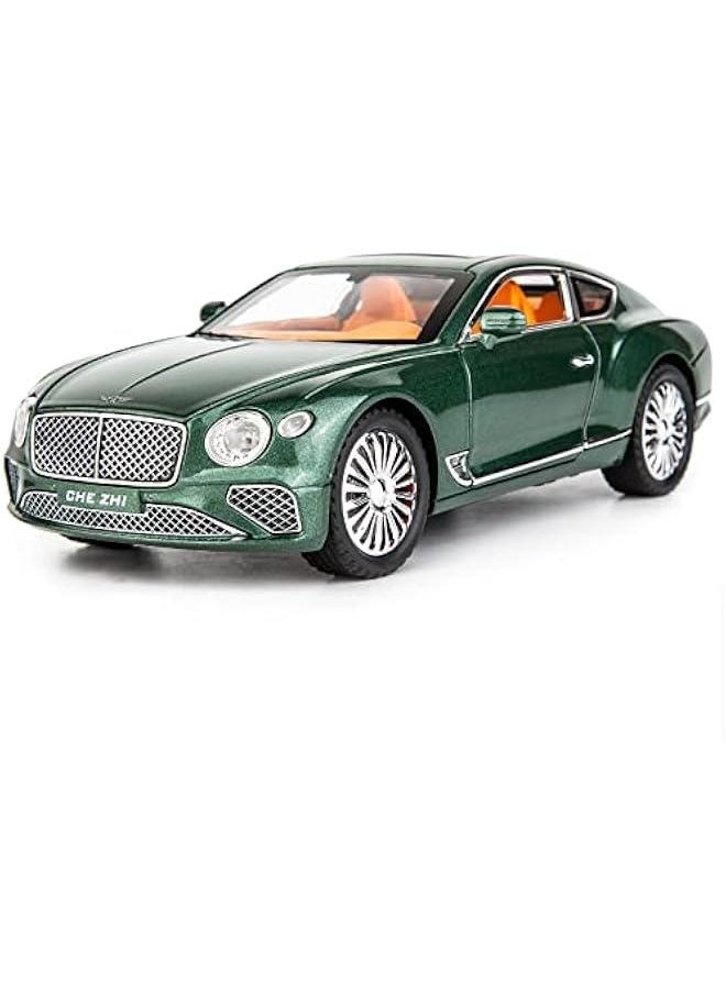 Generic - Toy Car Compatible for 1/24 Bentley Continental GT Model Car Alloy Diecast Collectible Pull Back Car Toy Door Can Be Opened for Boys Girls Gift(Green) - Image 1