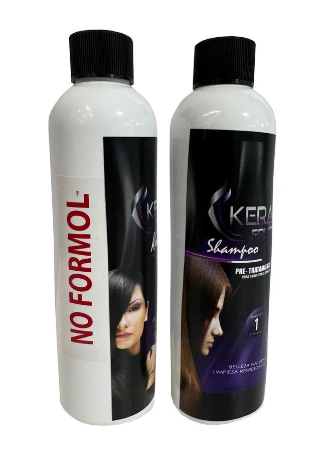 KERA FRUIT Cirugia Capilar Kera Fruit 8oz (250 ml) + Shampoo Profesional Hidrata y alisa tu cabello Hair keratin Treatment (SIN FORMOL) Formaldehyde Free - Image 1