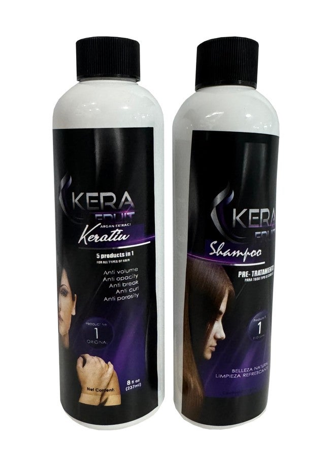 KERA FRUIT Cirugia Capilar Kera Fruit 8oz (250 ml) + Shampoo Profesional Hidrata y alisa tu cabello Hair keratin Treatment (SIN FORMOL) Formaldehyde Free - Image 3