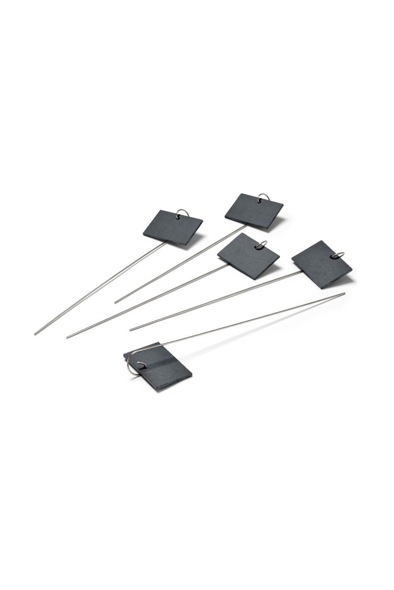 Tchibo 5 Pcs Garden Slate Bed Marker, Black  - Image 2
