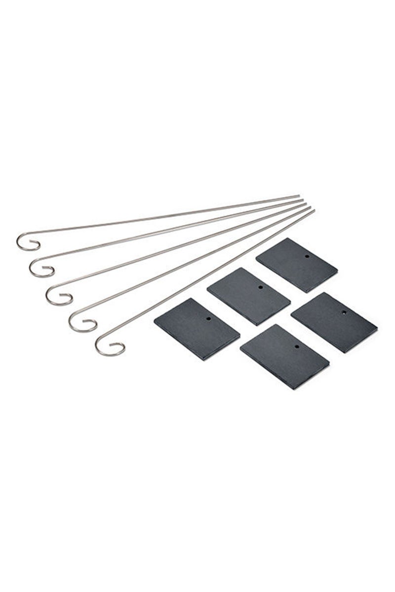 Tchibo 5 Pcs Garden Slate Bed Marker, Black  - Image 2