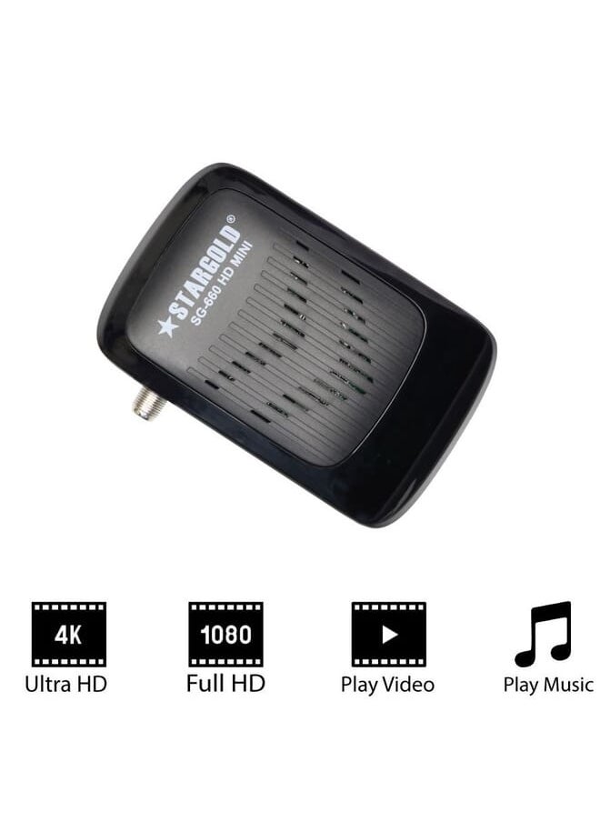 Stargold - Satellite Receiver Mini Full Hd 4K 4000 Channels Epg Mpeg 2 4 Osd Blind Scan Auto Scan Support Usb Pvr - Image 1