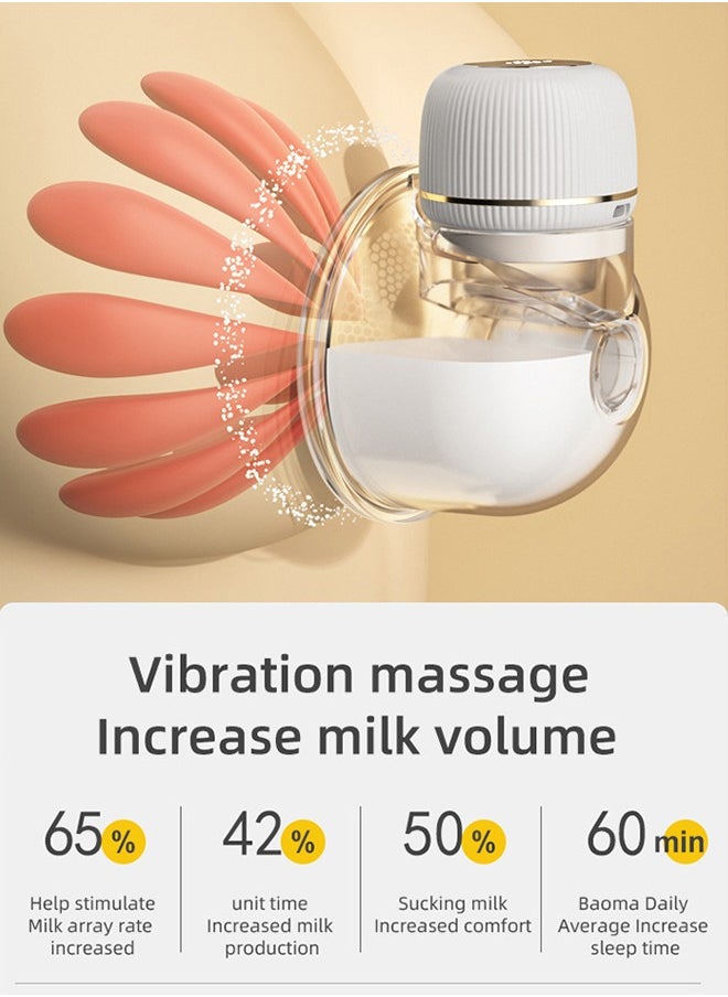 Occuwzz Breast Pump Electric Wearable Smart Display Mini Breast Milk Collector  - Image 2