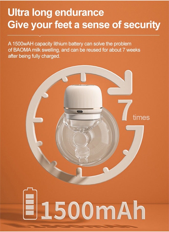 Occuwzz Breast Pump Electric Wearable Smart Display Mini Breast Milk Collector  - Image 5