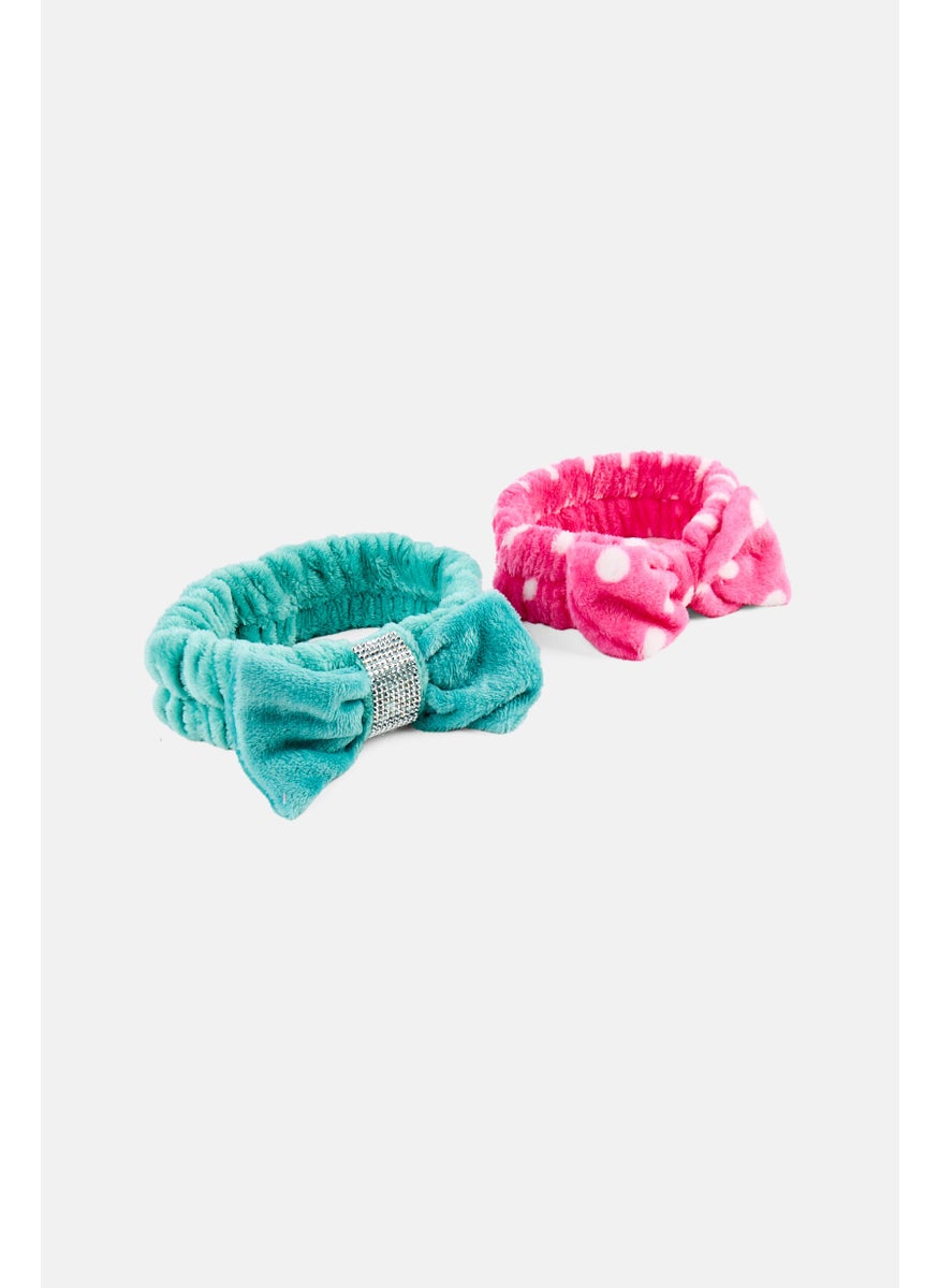Betsey Johnson 2 Pieces Spa Headband, Multicolor  - Image 3