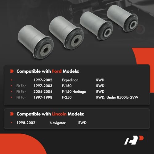 A-Premium Set of 4, Front Lower Control Arm Bushing Kit, Compatible with Ford F-150 1997-2003, F-150 Heritage 2004, F-250 1997-1998, Expedition 1997-2002 & Lincoln Navigator 1998-2002, RWD - Image 2