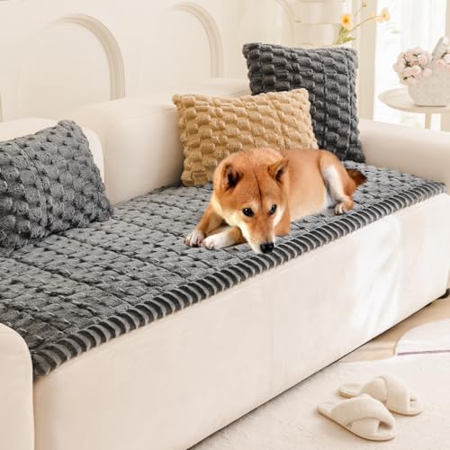 Gumfolk Plush Pet Sofa Covers for Dogs Washable Couch Protector for Cushion, Dog Friendly Furniture Covers Protector - Image 1