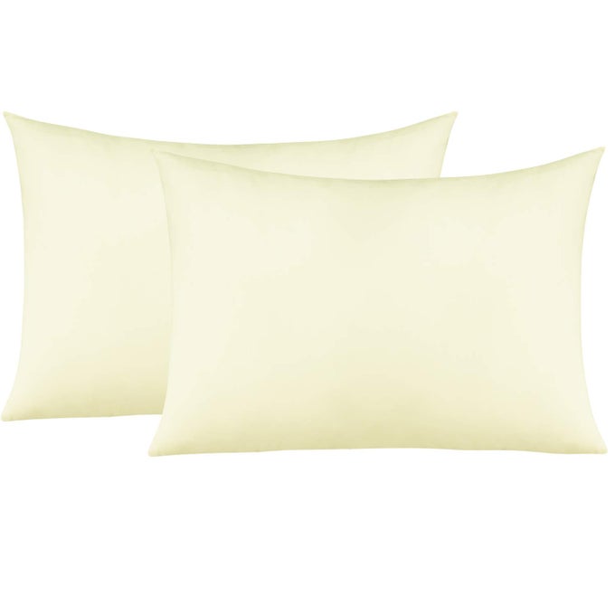 ZIPPERED TODDLER PILLOWCASES SET OF 2 100 BRUSHED MICROFIBER 13X18 PILLOWCASES SUPER SOFT AND COZY TRAVEL KIDS NURSERY PILLOW CASES 13X18 INCHES IVORY