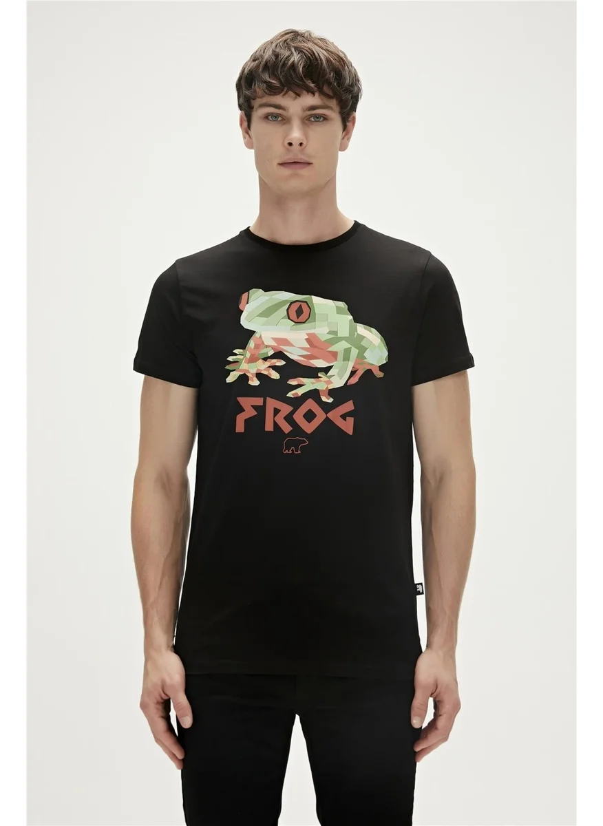 Bad Bear Frog T-Shirt Black 23.01.07.011-C01