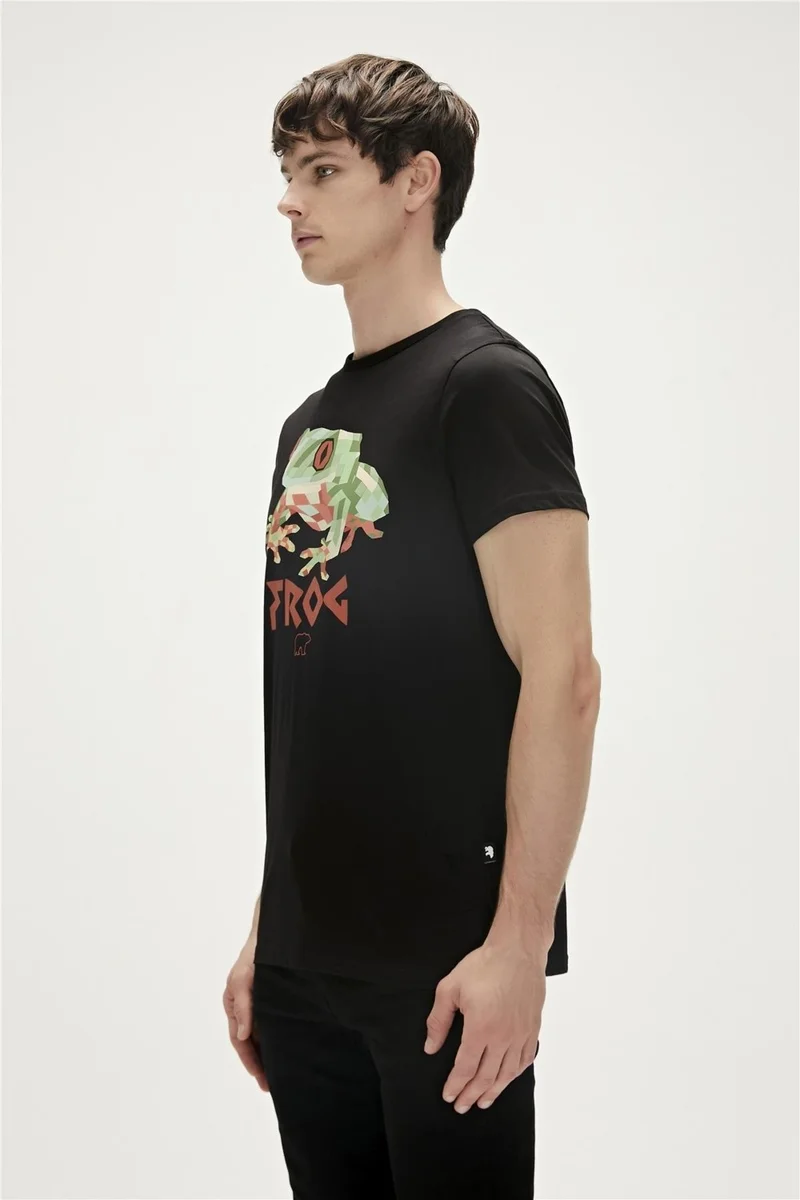 Bad Bear Frog T-Shirt Black 23.01.07.011-C01